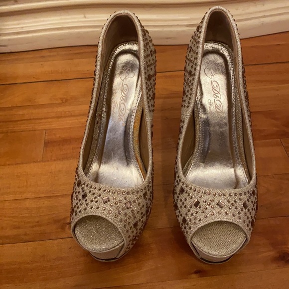 😎24h Clearance 😎DB DK Fashion bejewelled pumps heels size 6.5 - Picture 3 of 9